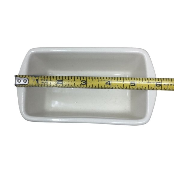 Fun Festive Holiday Loaf Pan or Side Serving Dish - LET IT SNOW with line of Sno - Picture 5 of 6